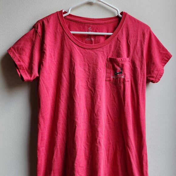 Cuffy's Cape Cod Red American Classic Scoop Neck T-Shirt Size Large - Picture 5 of 16